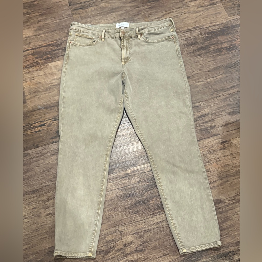 Gisele High Rise Ankle Skinny Jeans Biscotti